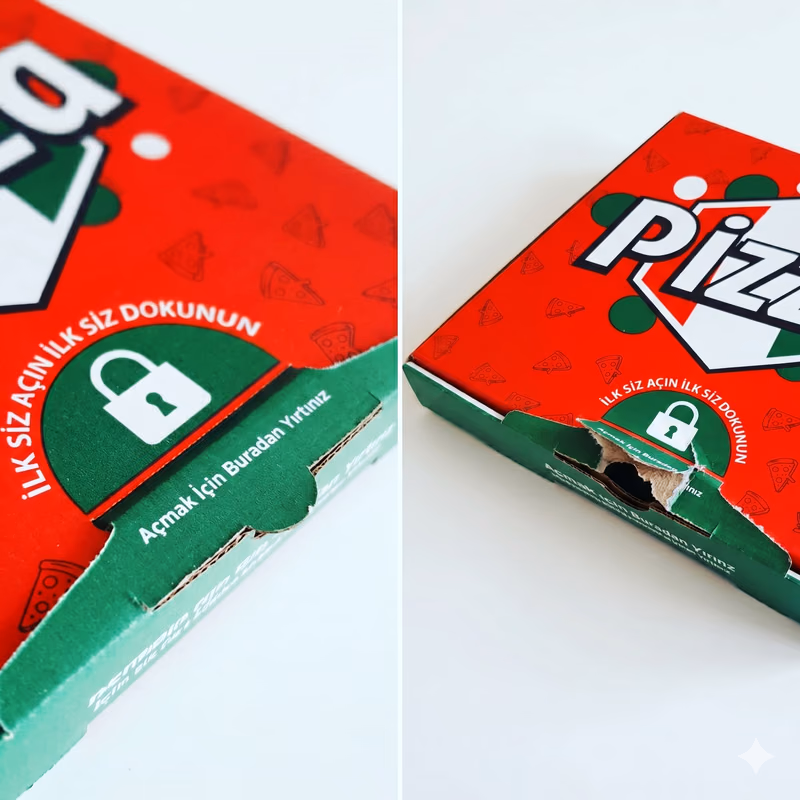 Hijyenik Baskılı Pizza Kutusu